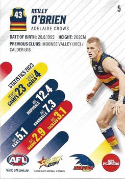 2024 Select AFL Footy Stars #5 Reilly O’Brien Back